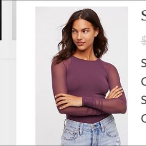Free people long sleeve intimately top